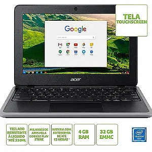 Chromebook Acer C733T-C2HY Intel Celeron N4020 4GB 32GB eMMC 11.6' Chrome OS