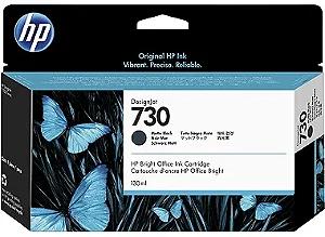 Cartucho Tinta Hp 730 Preto Fosco 130ml P2V65A
