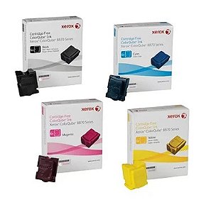 Cera Xerox Colorqube 8870 - 8880  - kit de 4 cores - Lacrado Original