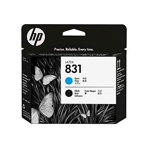 Cabeça Impressão Hp Latex 831 Ciano e Preto CZ677A