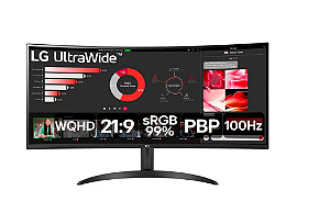 Monitor LG 34" 100Hz 5ms UltraWide Curvo 34WR50QC-B.AWZM - 3
