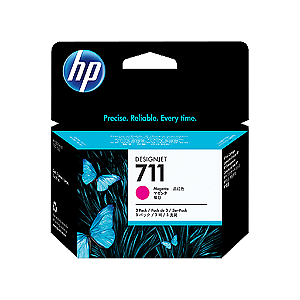 Cartucho de tinta HP 711 Magenta 29ml (3 unid) - CZ135AB