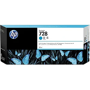 Cartucho de Tinta HP 728 Ciano 300ml - F9K17A