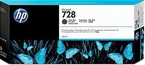 Cartucho de Tinta HP 728 Preto Fosco MK 300 ml - F9J68A