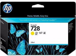 Cartucho de tinta amarelo HP 728 DesignJet 130 ml - F9J65A