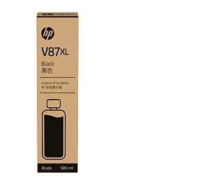 Garrafa de Tinta Preta HP V87XL com 500 ml