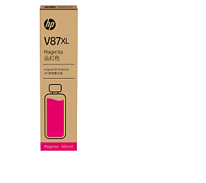 Garrafa de Tinta MagentaHP V87XL com 500 ml