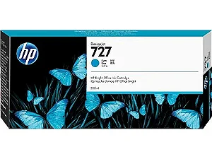 Cartucho de Tinta HP 727 Ciano 300ml - F9J76A
