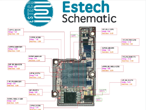 Estech Schematic - esquema elétrico para celular.