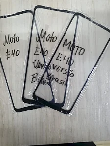 VIDRO MOTO E40 VERSÃO BRASIL SEM OCA