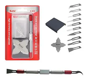 Bisturi com laminas Kaisi K-310 (10 Laminas)