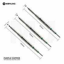 Kit ponta para ferro de solda mijing reta curva faca