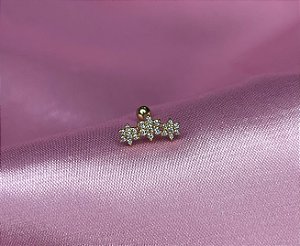 Cluster 3 Flores OURO 18k