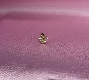 Piercing borboleta antena Ouro 18k