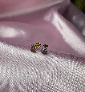 Micro flor em aço cirúrgico c/miolo