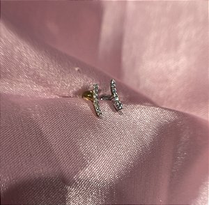 Labret mini cluster slim titânio