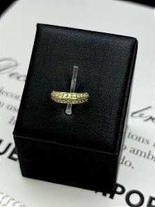 Argola seg Paris pvd 24k zircônia Swarovski®