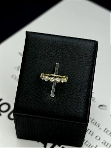 Argola seg titânio veneza boll c/ zircônia Swarovski®