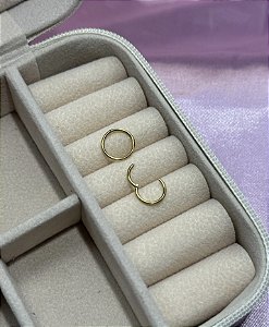 Argola nariz slim clicker titânio