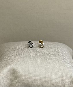 Labret mini borboleta 8 zirconias