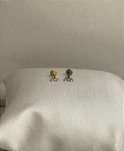 Labret mini cluster 3 zirconias