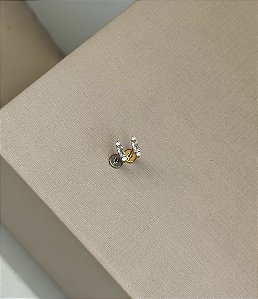 Labret baguete MM 3 zirconias