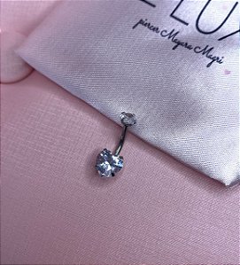 Piercing coração umbigo plus