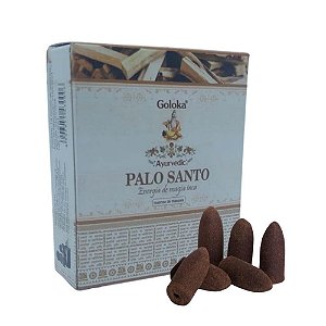 Incenso Cone Goloka (Energia de Limpeza Astral) Palo Santo