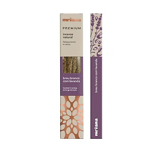 Incenso Premium Breu Branco com Lavanda (5 Varetas)