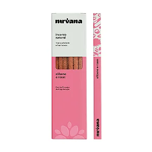 Incenso Natural Olíbano e Rosas 100% Natural (9 Varetas)
