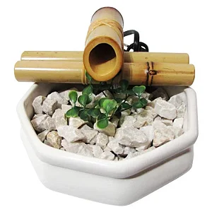 Fonte Feng Shui Baguá em Cerâmica (16cm)