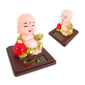 Mini Buda da Riqueza com Energia Solar (6cm)