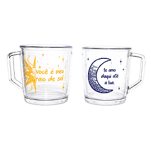 Kit Presente com Par de Canecas (Sol e Lua)