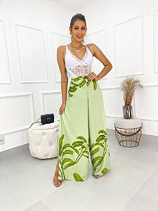 calça envelope verde