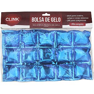 BOLSA DE GELO ARTIFICIAL FLEXÍVEL PLÁSTICO E GEL - CLINK