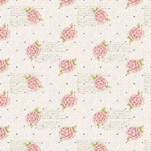 Tecido Tricoline Digital Coleção Romantic - Mini Floral