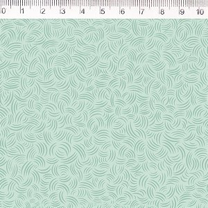 Tecido Tricoline Coleção Textura - Curvas Geométricas - Verde