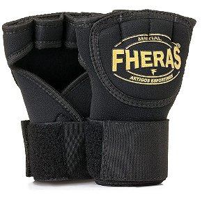 Bandagem Rápida Fheras MMA/ Boxe/ Muay Thai. Preto Tam. P