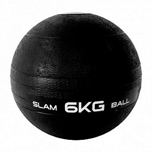 Slam Ball 6kg Preta Liveup - Bola de Exercícios