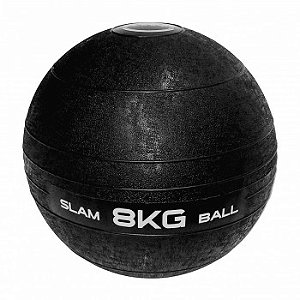 Slam Ball 8kg Preta Liveup - Bola de Exercícios