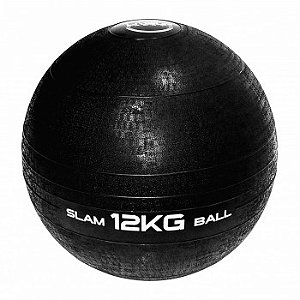 Slam Ball 12kg Preta Liveup - Bola de Exercícios