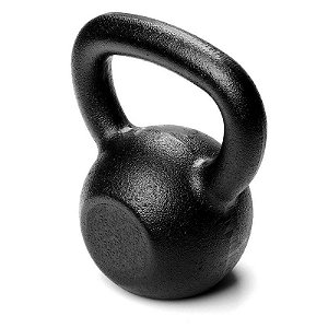 Kettlebell Em Ferro Fundido 28kg Preto