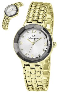 Relógio Champion Original Social Caixa Metal Pulseira Aço CF25161H