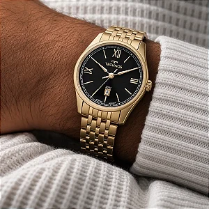 Relógio Masculino Technos Dourado Executive - 2115TZJ/1H