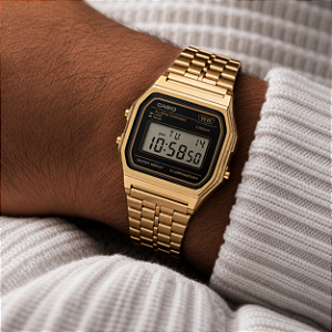 Relógio Casio Vintage Digital Dourado A159WGEA-1DF
