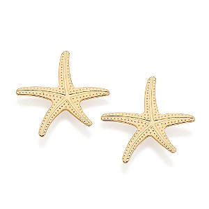 Brinco Rommanel Estrela do Mar Ouro 18K