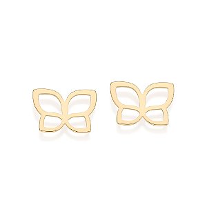 Brinco Rommanel Borboleta Ouro 18K