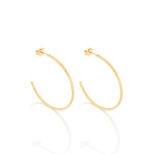 Brinco Rommanel Meia Argola Ouro 18K