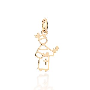 Pingente Rommanel São Francisco de Assis Ouro 18K