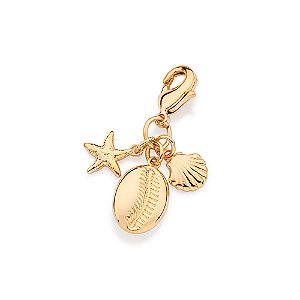 Pingente Rommanel com Berloques Elemento Mar Ouro 18K